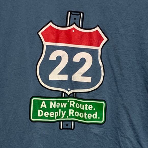 Morning Star Church Mens 2XL New Route Deeply Rooted Short Sleeve Tee Shirt - Picture 2 of 5